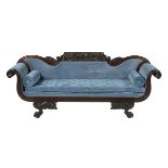 American Late Classical Mahogany Sofa