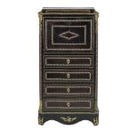 Napoleon III Ebonized Secretaire a Abattant