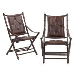 Pair of Campaign-Style Folding Chairs