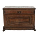 Louis-Philippe Rosewood and Marble-Top Commode