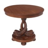 Empire-Style Mahogany Center Table