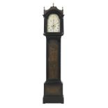 Queen Anne Chinoiserie-Decorated Tall Case Clock