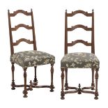Pair of Provincial Louis XIII Walnut Chairs