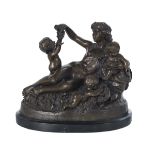 Patinated Bronze Figural Group