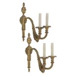 Pair of Louis XVI-Style Bronze Sconces