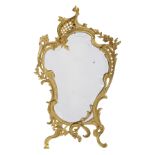 Louis XV-Style Gilt-Bronze Boudoir Mirror