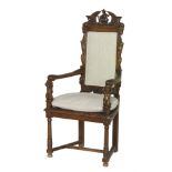 Continental Fruitwood Armchair