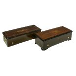 Two Swiss Cylinder Music Boxes