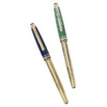 Two Montblanc Meisterstuck Ballpoint Pens