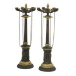 Pair of Napoleon III Bronze Candelabra