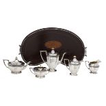 Six-Piece American Sterling Tea and Coffee Set