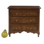 Louis XV-Style Miniature Walnut Commode