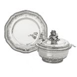 Puiforcat Sterling Silver Tureen and Underplate