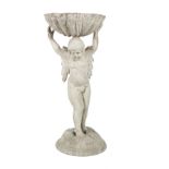 Neoclassical-Style Painted Metal Bird Bath