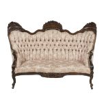 AmericanRosewood Settee, Attributed to Belter