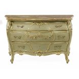Louis XV-Style Marble-Top Commode