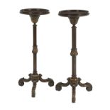Pair of Late Regency-Style Mixed Woods Stands