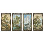 Group of Four Paintings of the Four Seasons