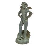 Bronze Cupid-Form Fountain