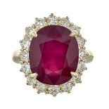 Ruby and Diamond Ring