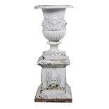 Victorian Cast Iron Campana-Form Garden Urn