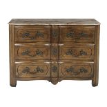 Regence-Style Fruitwood and Marble-Top Commode