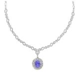 Tanzanite and Diamond Necklace