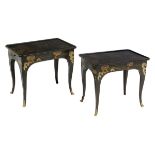 Pair of Louis XV-Style Polychrome Side Tables