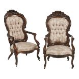 Pair of Armchairs in the "Henry Clay" Pattern