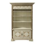 Neoclassical-Style Polychrome Bookcase