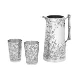 Good Victorian Japonaise Sterling Drinks Set