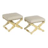Pair of Italian Neoclassical-Style Stools