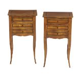 Pair of Louis XV/XVI-Style Bedside Commodes