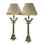 Pair of William IV Bronze Candelabra