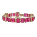 Ruby and Diamond Bracelet