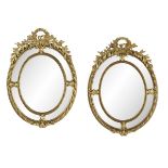 Pair of French Giltwood Mirrors
