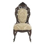 American Rosewood Chair, Attributed to Belter