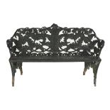 Victorian-Style Cast Iron "Fern" Garden Bench