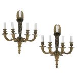 Pair of French Bronze Sconces in the Empire Style