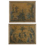 Near Pair of Framed Chinoiserie Panels