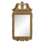 Georgian Carved Giltwood Girandole Mirror