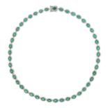 Emerald and Diamond Necklace