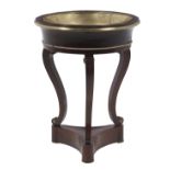 Empire Mahogany Jardiniere Pedestal