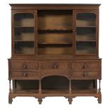 Provincial William IV Oak and Mahogany Dresser