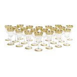 20 St. Louis "Thistle" Burgundy Wine Goblets