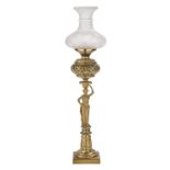 American Brass and Glass Banquet Lamp