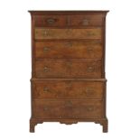 George III Mahogany Chest-on-Chest