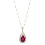 Ruby and Diamond Necklace