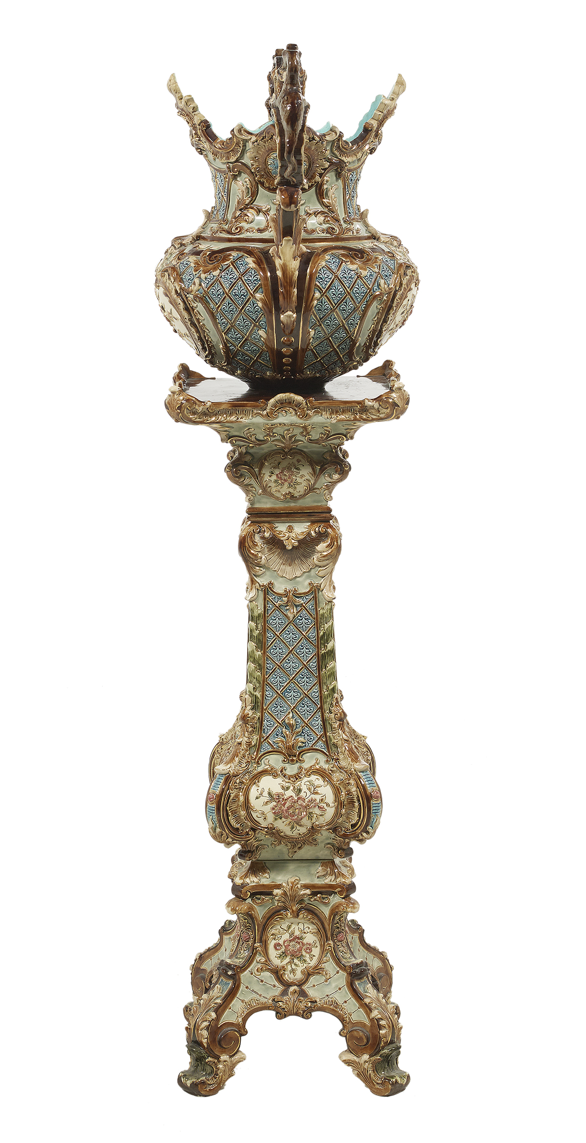 Wilhelm Schiller & Sons Jardiniere on Stand - Image 2 of 2