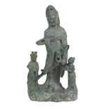 Chinese Jadeite-Style Carving of Guanyin